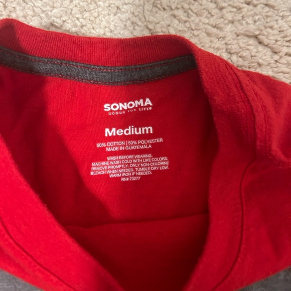 Boy’s Red Sonoma and Spider-Man Long Sleeve T-Shirt Set of 2 - Size Medium 10/12 - Picture 8 of 9